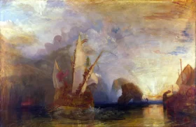 Ulysses Deriding Polyphemus 1829 by J.M.W. Turner Ulysses Deriding Polyphemus 1829 by J.M.W. Turner