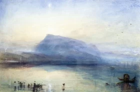The Blue Rigi- Lake of Lucerne, Sunrise 1842 by J.M.W. Turner The Blue Rigi- Lake of Lucerne, Sunrise 1842 by J.M.W. Turner
