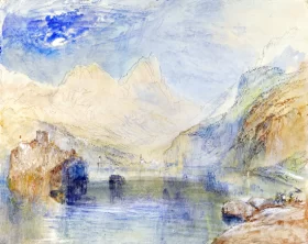 The Lauerzersee with Schwyz and the Mythen, Switzerland by J.M.W. Turner