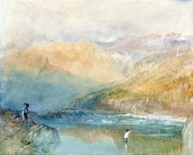 On the Mosell, Near Traben Trarbach 1841 by J.M.W. Turner
