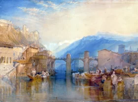 Grenoble Bridge 1824 by J.M.W. Turner