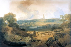 East View of Fonthill Abbey, Noon 1800 by J.M.W. Turner