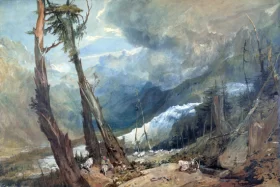 Mer de Glace, in the Valley of Chamouni, Switzerland 1803 by J.M.W. Turner