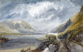 The Junction of the Lahn and the Rhine, Germany by J.M.W. Turner