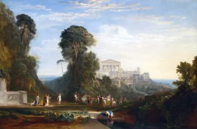 The Temple of Jupiter Panellenius Restored by J.M.W. Turner