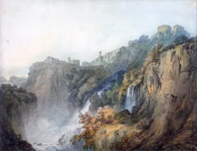 Tivoli with the Temple of the Sybil and the Cascades by J.M.W. Turner Tivoli with the Temple of the Sybil and the Cascades by J.M.W. Turner