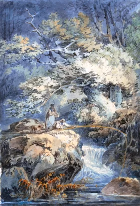 The Angler 1794 by J.M.W. Turner The Angler 1794 by J.M.W. Turner