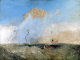 Steamer and Lightship by J.M.W. Turner Steamer and Lightship by J.M.W. Turner