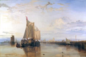Dort or Dordrecht- The Dort Packet-Boat from Rotterdam Becalmed 1818 by J.M.W. Turner Dort or Dordrecht- The Dort Packet-Boat from Rotterdam Becalmed 1818 by J.M.W. Turner