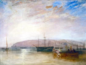 Shipping off East Cowes Headland 1827 by J.M.W. Turner Shipping off East Cowes Headland 1827 by J.M.W. Turner