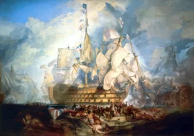 The Battle of Trafalgar 1822 by J.M.W. Turner The Battle of Trafalgar 1822 by J.M.W. Turner