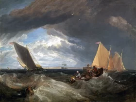 The Junction of the Thames and the Medway, 1807 by J.M.W. Turner The Junction of the Thames and the Medway, 1807 by J.M.W. Turner