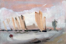Yacht Racing on the Solent 1827 by J.M.W. Turner Yacht Racing on the Solent 1827 by J.M.W. Turner