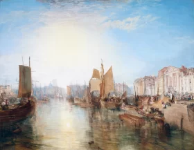 The Harbor of Dieppe 1826 by J.M.W. Turner The Harbor of Dieppe 1826 by J.M.W. Turner