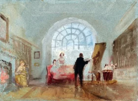 The Artist and his Admirers 1827 by J.M.W. Turner