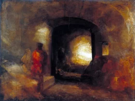 Figures in a Building by J.M.W. Turner