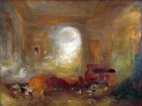 Interior of a Great House- The Drawing Room, East Cowes Castle 1830 by J.M.W. Turner