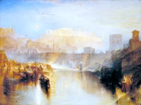 Ancient Rome; Agrippina Landing with the Ashes of Germanicus 1839 by J.M.W. Turner