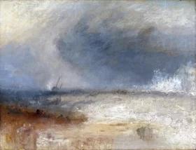 Waves Breaking on a Shore 1835 by J.M.W. Turner