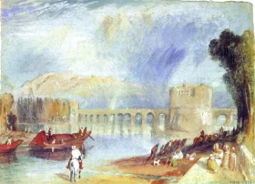 Bridge at Meulan 1832 by J.M.W. Turner