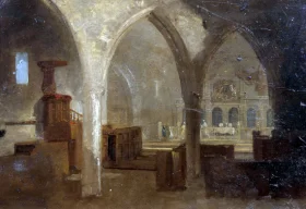 Interior of a Gothic Church 1797 by J.M.W. Turner