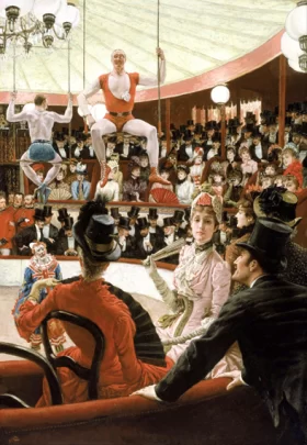 Women Of Paris-The Circus Lover by James Tissot Women Of Paris-The Circus Lover by James Tissot