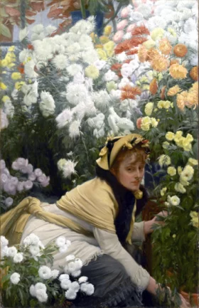 Chrysanthemums by James Tissot Chrysanthemums by James Tissot
