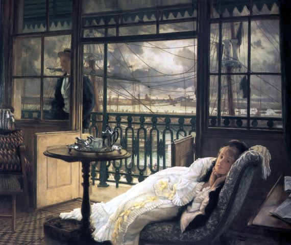 A Passing Storm by James Tissot, oil painting reproduction on canvas A Passing Storm by James Tissot