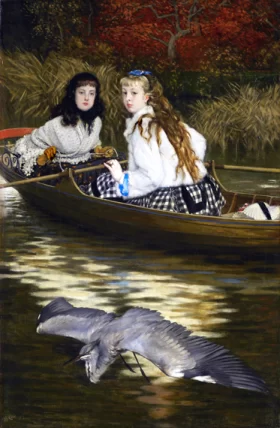 On The Thames, A Heron by James Tissot On The Thames, A Heron by James Tissot