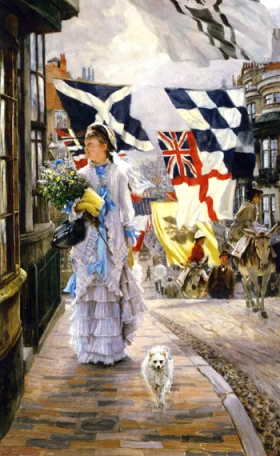 A Fete Day At Brighton by James Tissot A Fete Day At Brighton by James Tissot