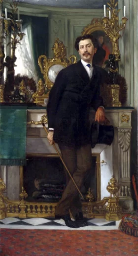 Portrait Of Eugene Coppens De Fontenay by James Tissot Portrait Of Eugene Coppens De Fontenay by James Tissot
