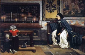Marguerite In Church by James Tissot Marguerite In Church by James Tissot
