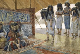 Sarai Is Taken To Pharaoh's Palace by James Tissot