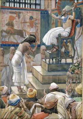 Joseph And His Brethren Welcomed By Pharaoh by James Tissot