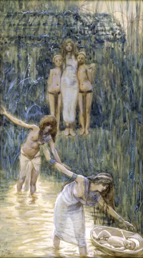 Pharaoh's Daughter Has Moses Brought To Her by James Tissot