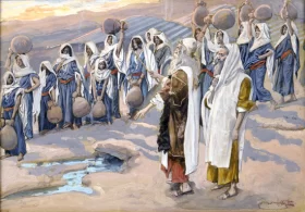 Moses Smiteth The Rock In The Desert by James Tissot