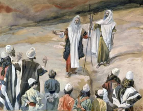 Moses Forbids The People To Follow Him by James Tissot
