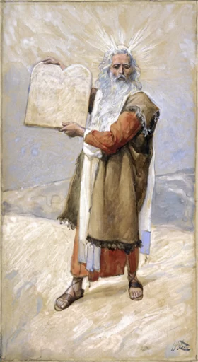 Moses And The Ten Commandments by James Tissot