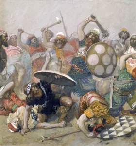 Joshua Destroys The Giants by James Tissot