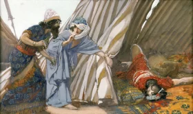 Jael Shows To Barak, Sisera Lying Dead by James Tissot