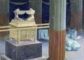The Idol Broken Down Before The Ark by James Tissot