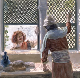 David And Ahimelech by James Tissot