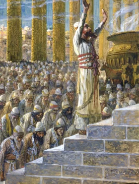 Solomon Dedicates The Temple At Jerusalem by James Tissot