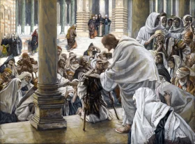 He Heals The Lame by James Tissot He Heals The Lame by James Tissot