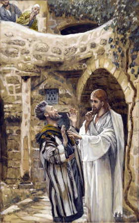 Jesus Heals A Mute Possessed Man by James Tissot Jesus Heals A Mute Possessed Man by James Tissot