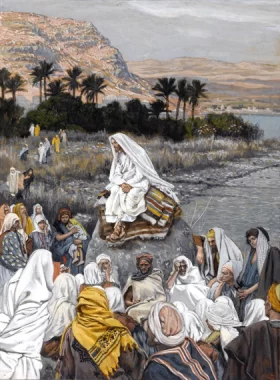 Jesus Sits By The Seashore And Preaches by James Tissot Jesus Sits By The Seashore And Preaches by James Tissot