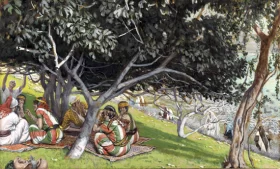 Nathaniel Under The Fig Tree by James Tissot Nathaniel Under The Fig Tree by James Tissot