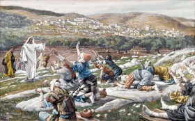 The Healing Of Ten Lepers by James Tissot The Healing Of Ten Lepers by James Tissot