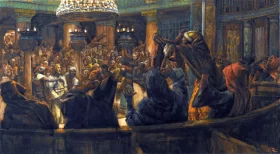 The Torn Cloak-Jesus Condemned to Death by the Jews by James Tissot The Torn Cloak-Jesus Condemned to Death by the Jews by James Tissot