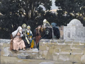 The Pharisees And The Herodians Conspire Against Jesus by James Tissot The Pharisees And The Herodians Conspire Against Jesus by James Tissot
